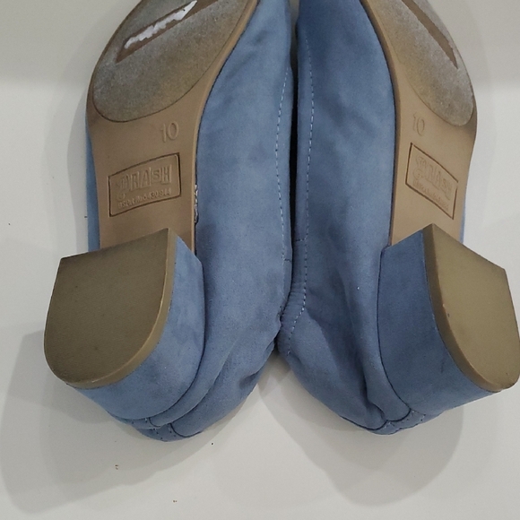 Vtg Brash Blue Flats with Rounded Toe and Minimalist Design Sz 10 - Picture 7 of 12